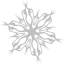 silver snowflake 4 icon