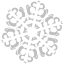 silver snowflake 46 icon