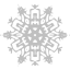 silver snowflake 54 icon