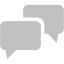 silver speech bubble 2 icon