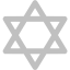 silver star of david icon