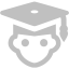 silver student icon