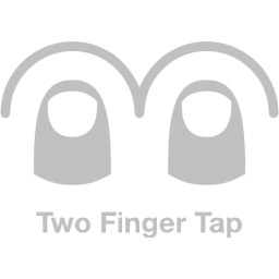 two finger tap 2 icon