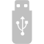 silver usb 2 icon