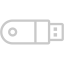 silver usb 3 icon