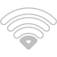 silver wifi 1 bar icon