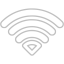 silver wifi empty icon