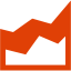 soylent red area chart icon