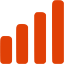 soylent red bar chart 3 icon