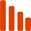 soylent red bar chart 4 icon