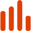 soylent red bar chart 7 icon