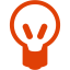 soylent red light bulb icon