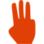 soylent red three fingers icon