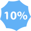 10 percent badge