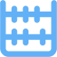 tropical blue abacus icon