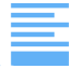 tropical blue align bottom 2 icon