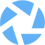 tropical blue aperture icon