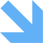 tropical blue arrow 326 icon