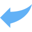 tropical blue arrow 83 icon