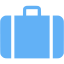 tropical blue baggage icon