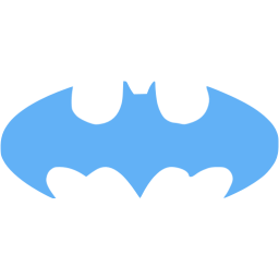 Tropical blue batman 24 icon - Free tropical blue batman icons