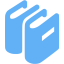 tropical blue books icon