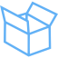 tropical blue box 5 icon