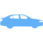 tropical blue car 27 icon