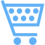 tropical blue cart 13 icon