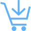 tropical blue cart 20 icon