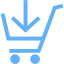 tropical blue cart 32 icon