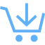 tropical blue cart 33 icon