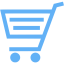 tropical blue cart 34 icon