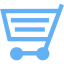 tropical blue cart 7 icon