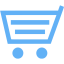 tropical blue cart 9 icon