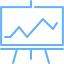 tropical blue chart 2 icon