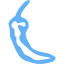 tropical blue chili pepper 7 icon