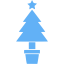 tropical blue christmas 19 icon