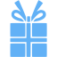 tropical blue christmas 20 icon