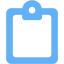 tropical blue clipboard 5 icon