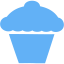 tropical blue cupcake 6 icon