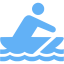 tropical blue dinghy icon