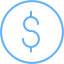 tropical blue dollar 2 icon