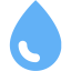 tropical blue droplet icon