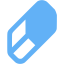 tropical blue erase icon