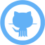 tropical blue github 10 icon