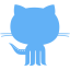 tropical blue github 6 icon