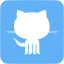 tropical blue github 8 icon