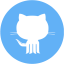 tropical blue github 9 icon