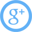 tropical blue google plus 5 icon